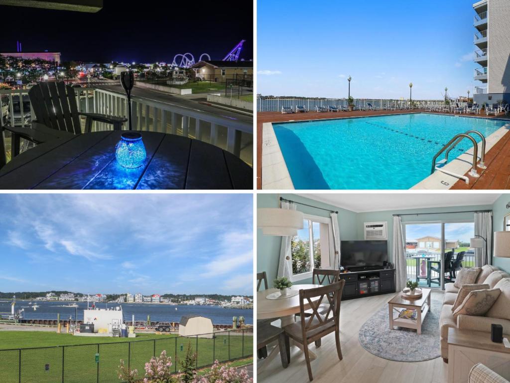 Swimmingpoolen hos eller tæt på Couple's Escape - 2 Blocks to Boardwalk, End Unit Condo at the Inlet - Assateague House 111