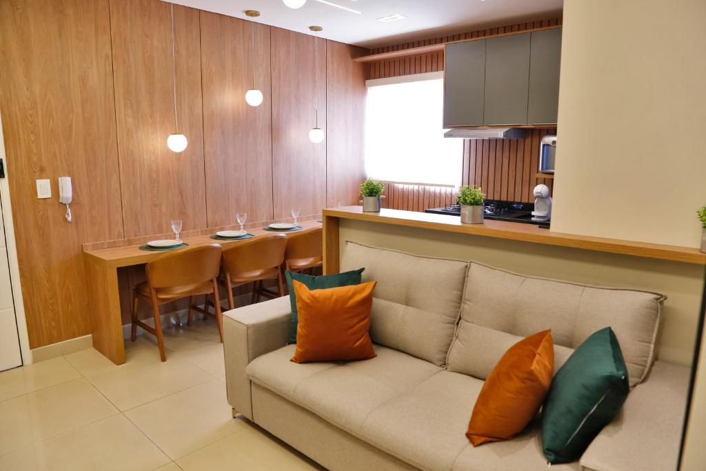 Et opholdsområde på Moderno ao lado do Shopping