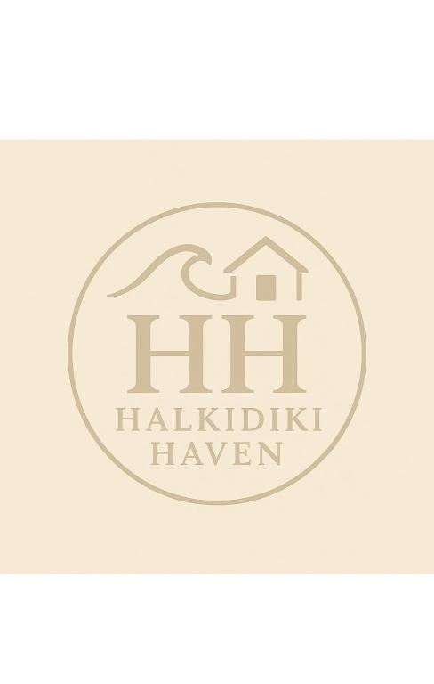 a vector illustration of a house with the text hinduikihaven at Nikos & Eleni Maisonette in Nea Fokea