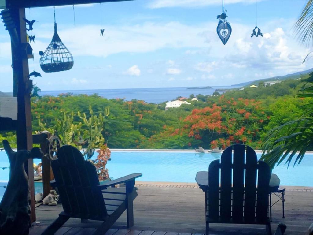 Naturlandskabet i nærheden af villaen