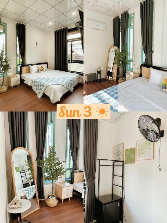Giường trong phòng chung tại Under the Sun Homestay