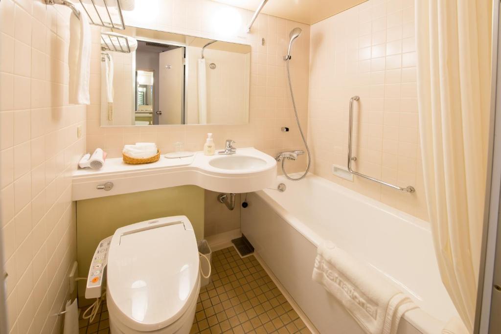Koupelna v ubytování Hotel Nikko Tachikawa Tokyo