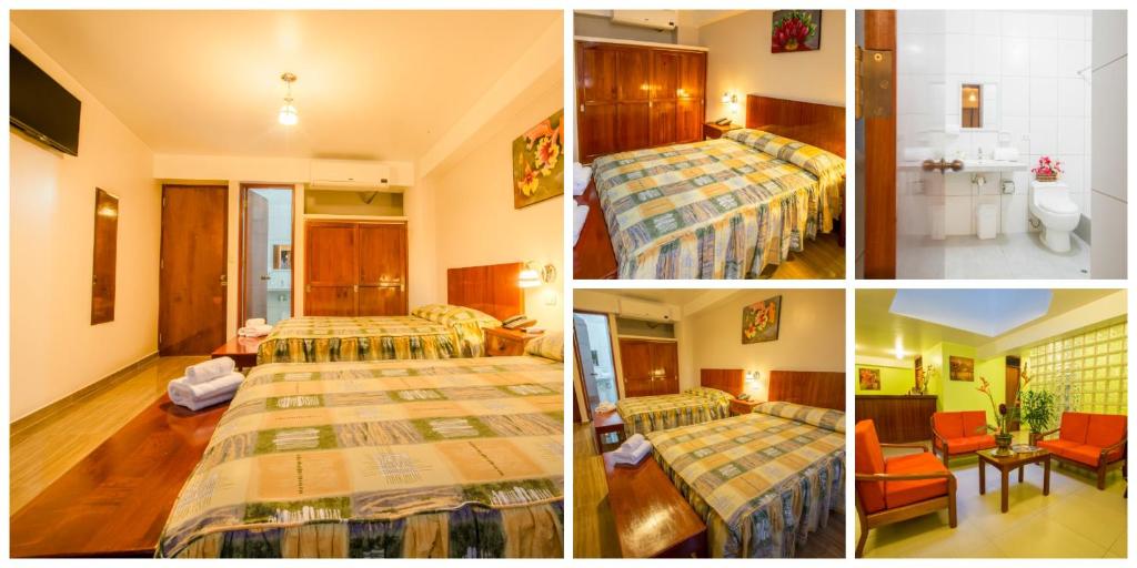 Postel nebo postele na pokoji v ubytování Amazonia Siu Hostal