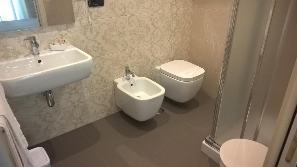 Koupelna v ubytování B&B Casa D'alleri