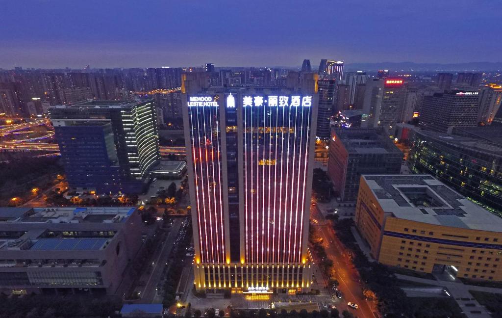 Nespecifikovaný výhled na destinaci Čcheng-tu nebo výhled na město při pohledu z hotelu