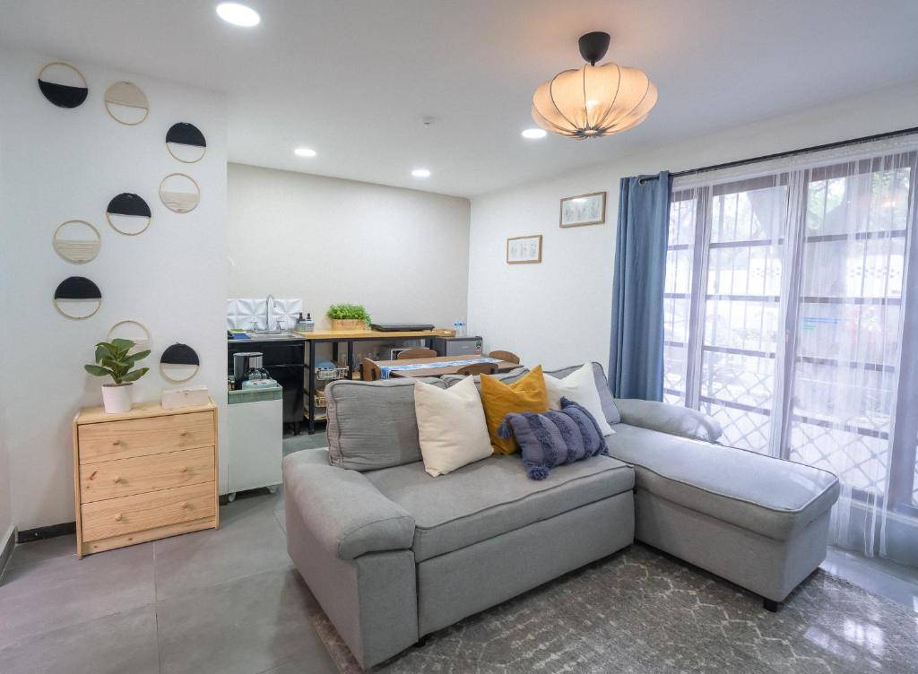 Χώρος καθιστικού στο Casa Cielo