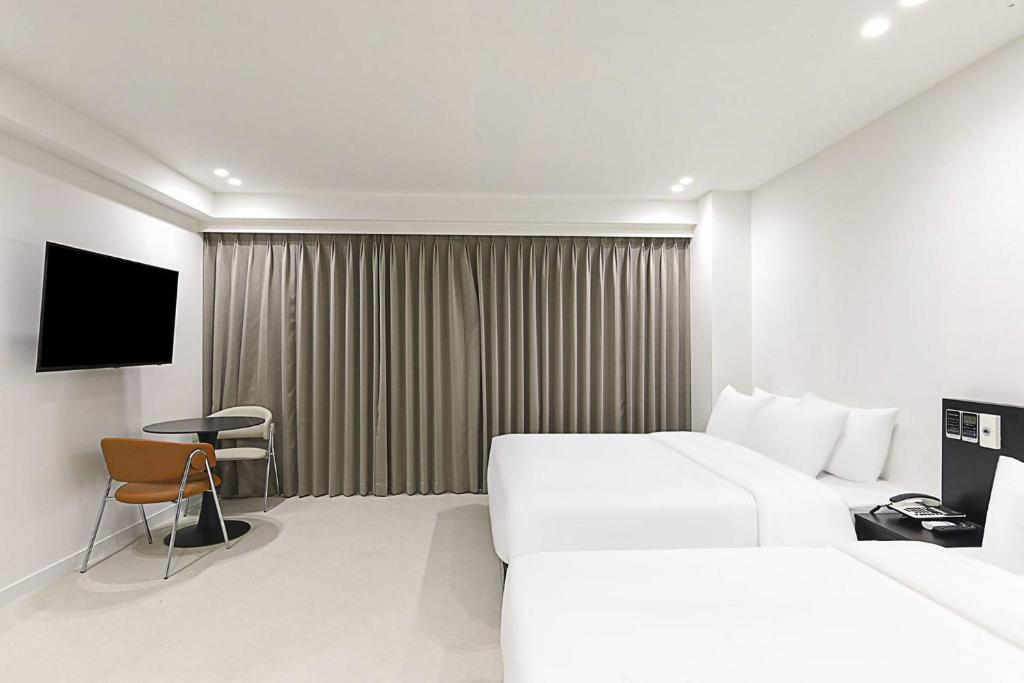 Μια τηλεόραση ή/και κέντρο ψυχαγωγίας στο Haeundae HaeRium Hotel