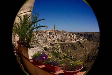 Nespecifikovaný výhled na destinaci Matera nebo výhled na město při pohledu z bed and breakfast
