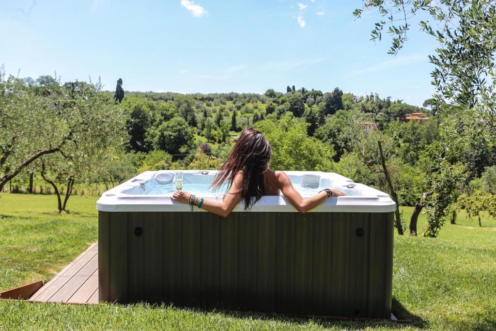 Zahrada ubytování Poggio Baronti B&B