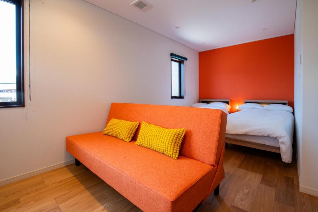Giường trong phòng chung tại Kanawa Apartment - Vacation STAY 49655v