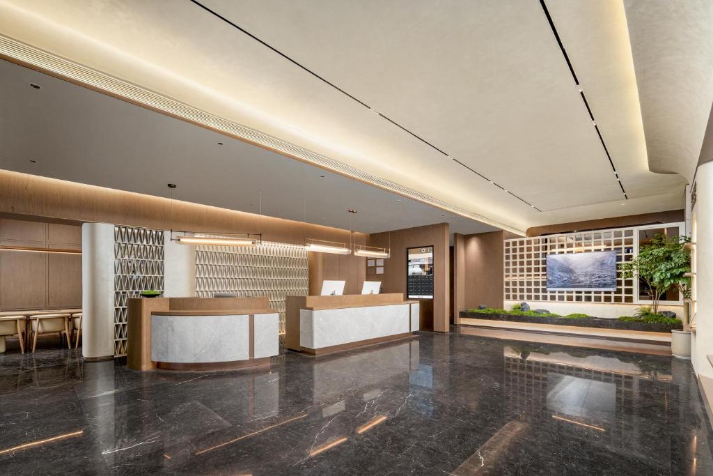 Vstupní hala nebo recepce v ubytování Atour Hotel Zhengzhou Provincial Museum Dongfeng Road