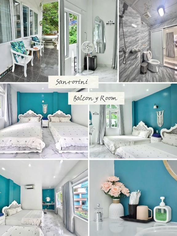 Cat Ba Santorini Homestay - Quadruple Room With Balcony