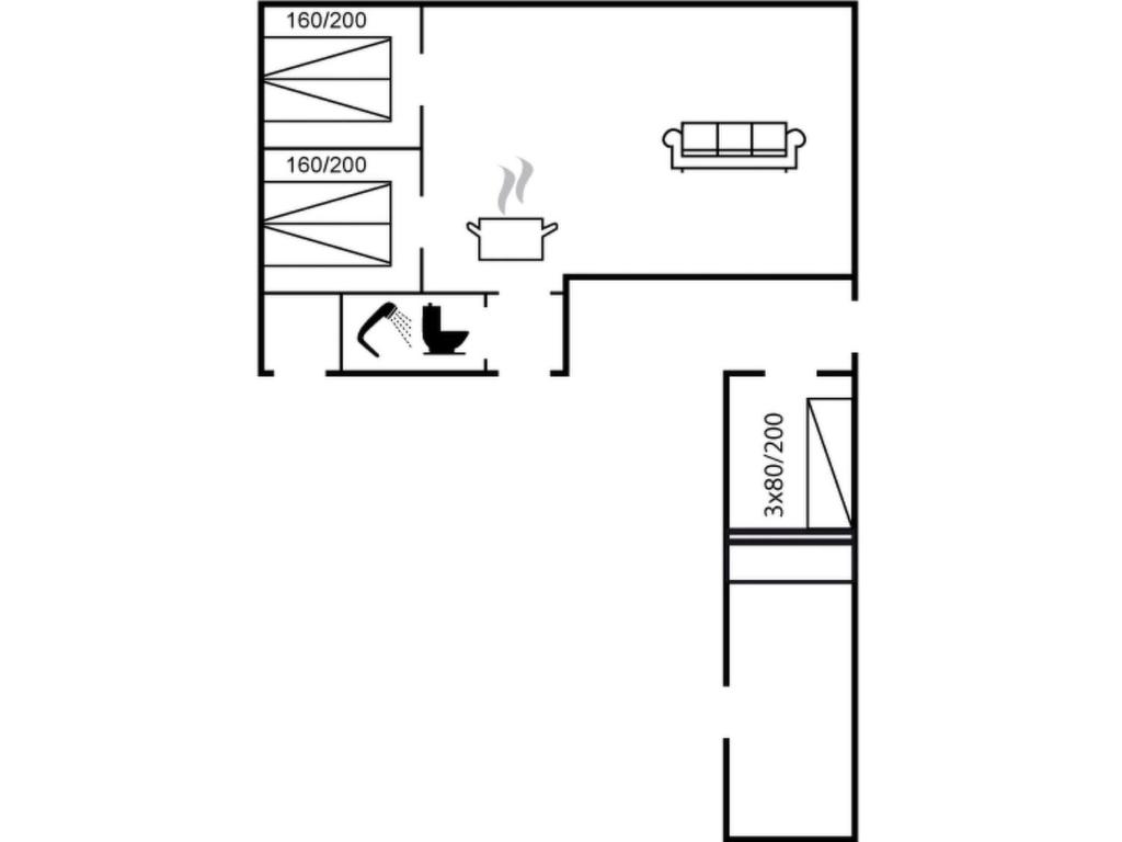 Půdorys ubytování Holiday Home Bedine - 1-3km from the sea by Interhome