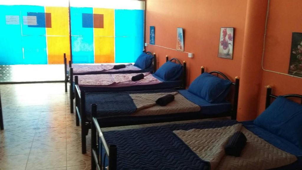 ハード・リンにあるBlue Hostelのベッド4台