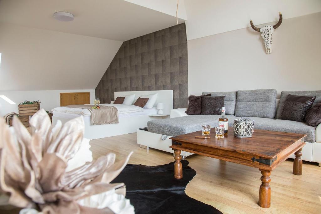 Posezení v ubytování Villa Grande - Apartmány