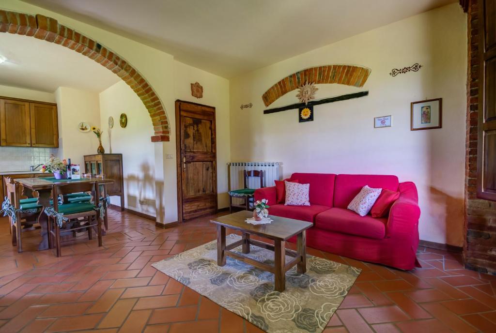 A seating area at Agriturismo San Francesco