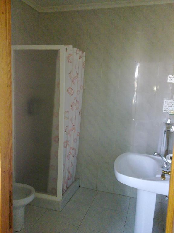 Koupelna v ubytování Hostal Sequeiros