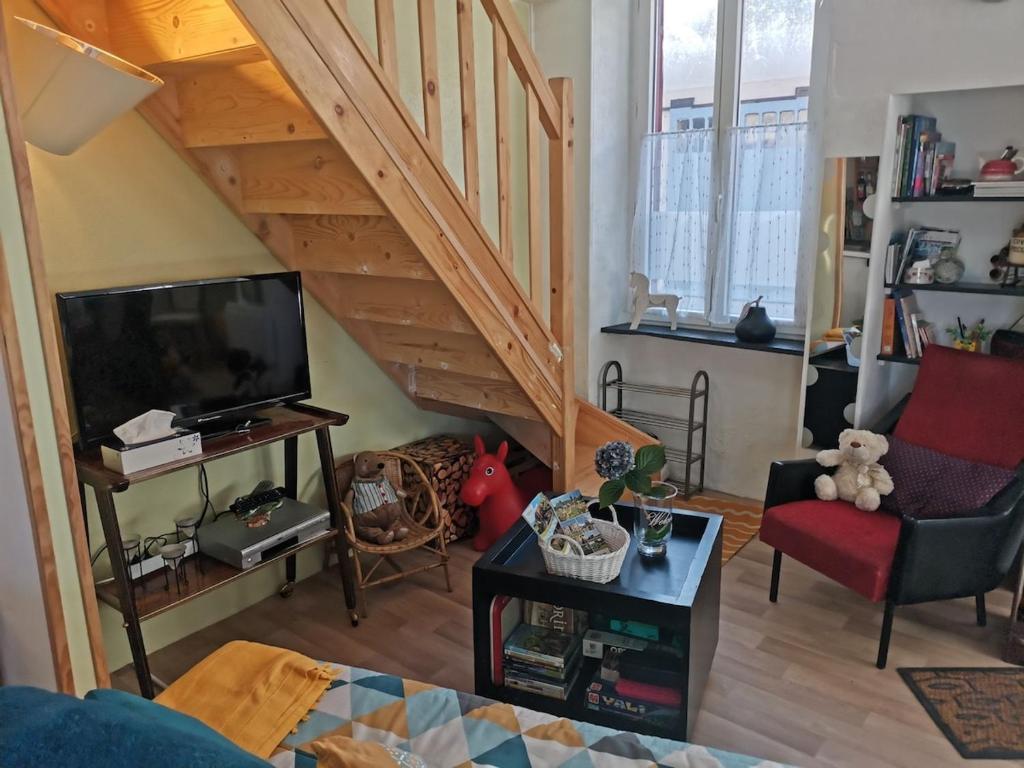 Et opholdsområde på Maison de charme en station thermale