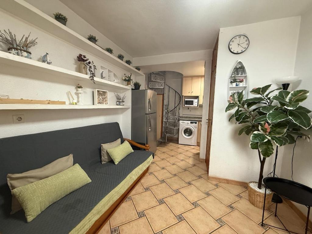 Η κουζίνα ή μικρή κουζίνα στο 3 minutes from the sea and the beach