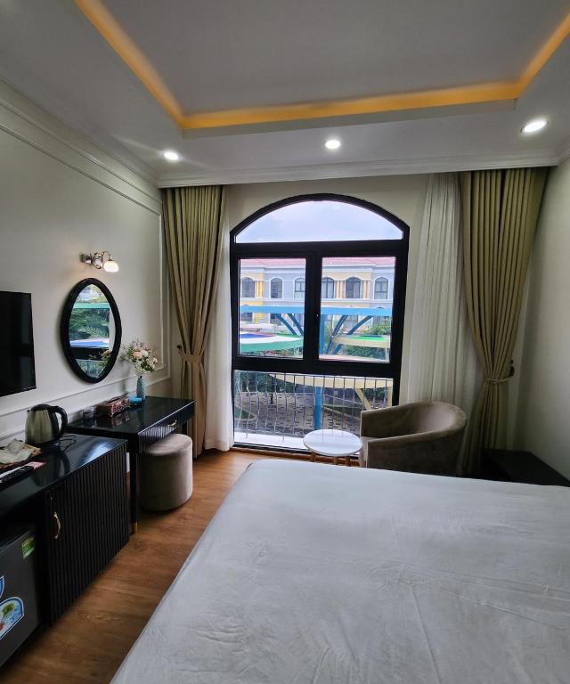Giường trong phòng chung tại BREAKING DAWN- TAEYANG Hotel Phú Quốc