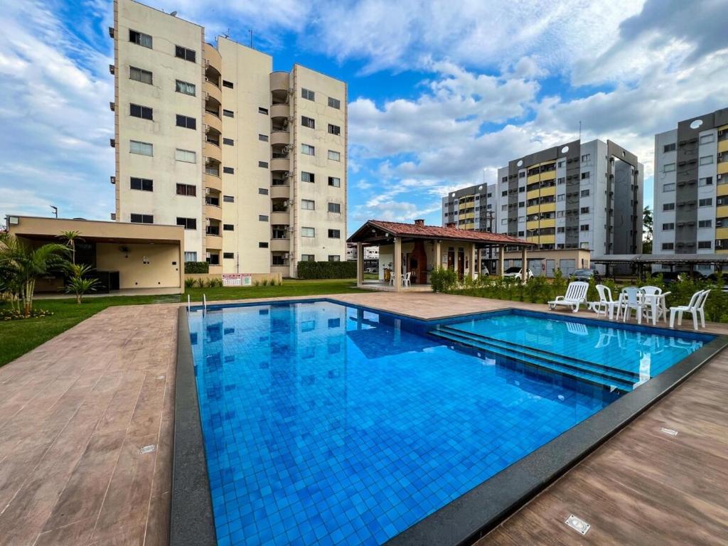 Πισίνα στο ή κοντά στο Apartamento em Condomínio Proximo ao Shopping