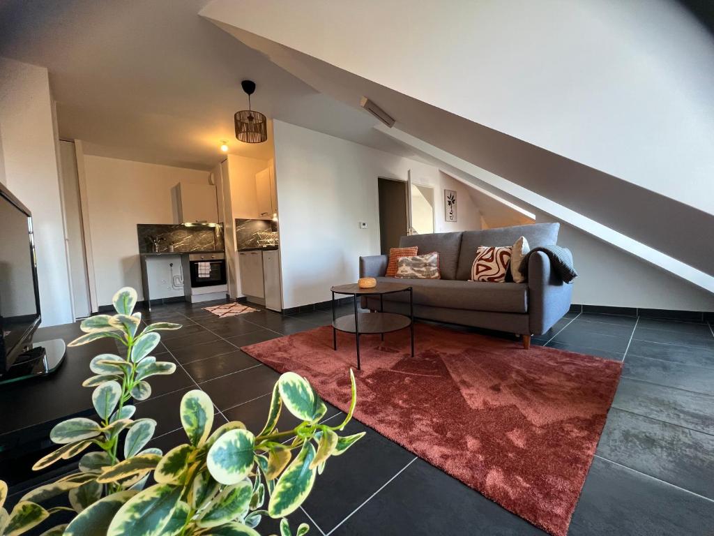 Kuchyň nebo kuchyňský kout v ubytování Télétravail pro - Calme, grand espace, plein centre