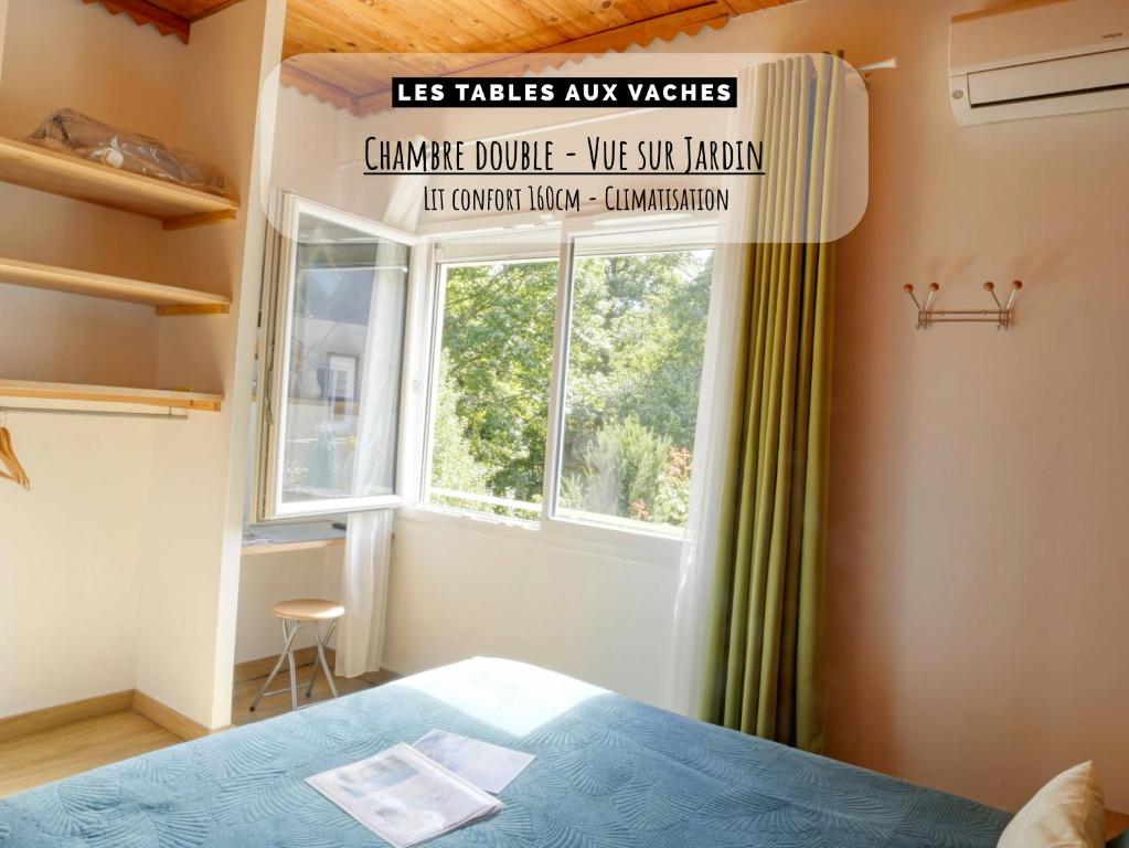 Les Tables Aux Vaches - Calme et nature au lac de la Raviège - Habitación Doble Con Vistas Al Jardín