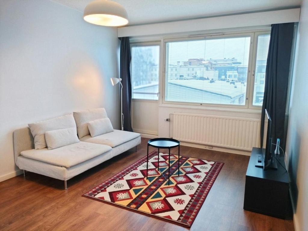 Posezení v ubytování Central Apartment for 3 in Kuopio Center