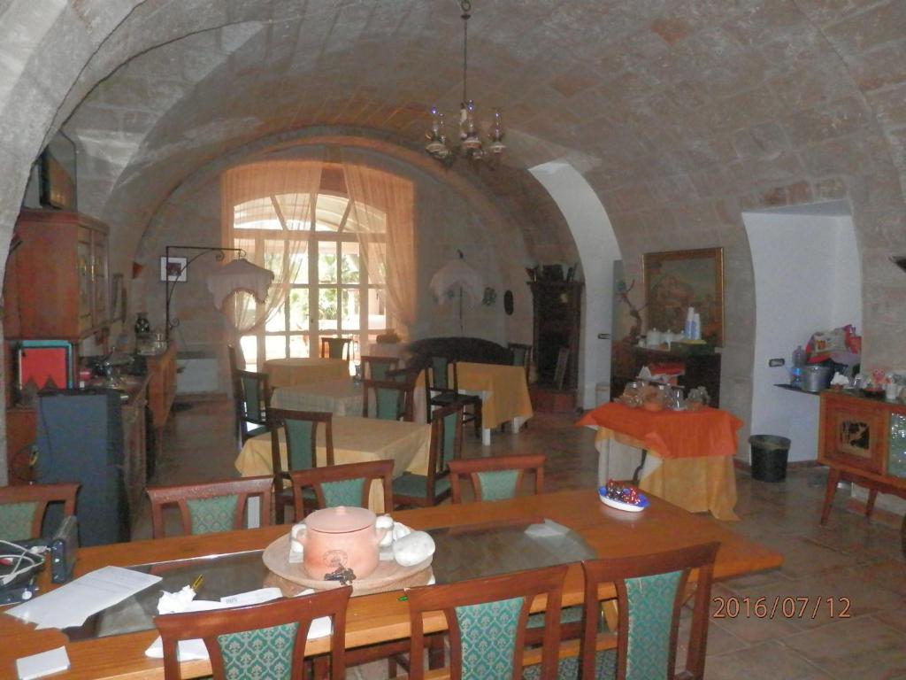 Restaurace v ubytování Masseria SD di Manchisi