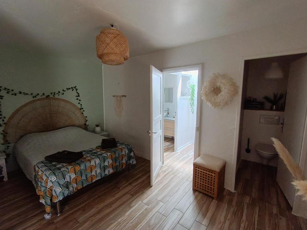 Ένα ή περισσότερα κρεβάτια σε δωμάτιο στο La Casaflo