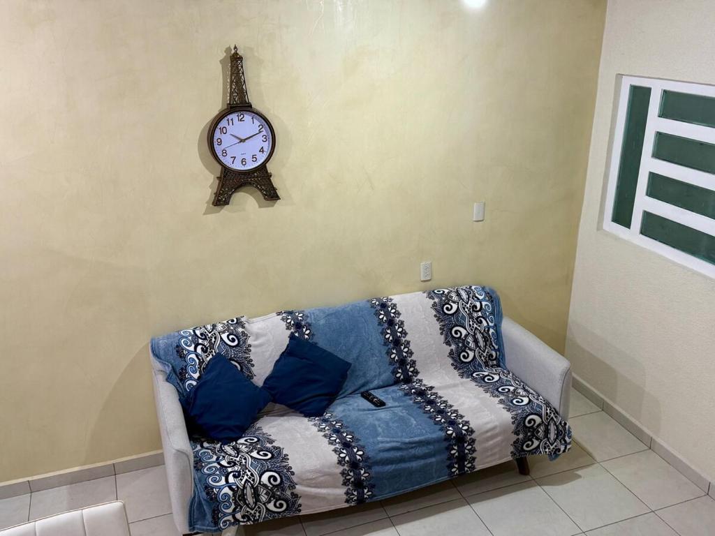 Posezení v ubytování Casa amarilla los volcanes