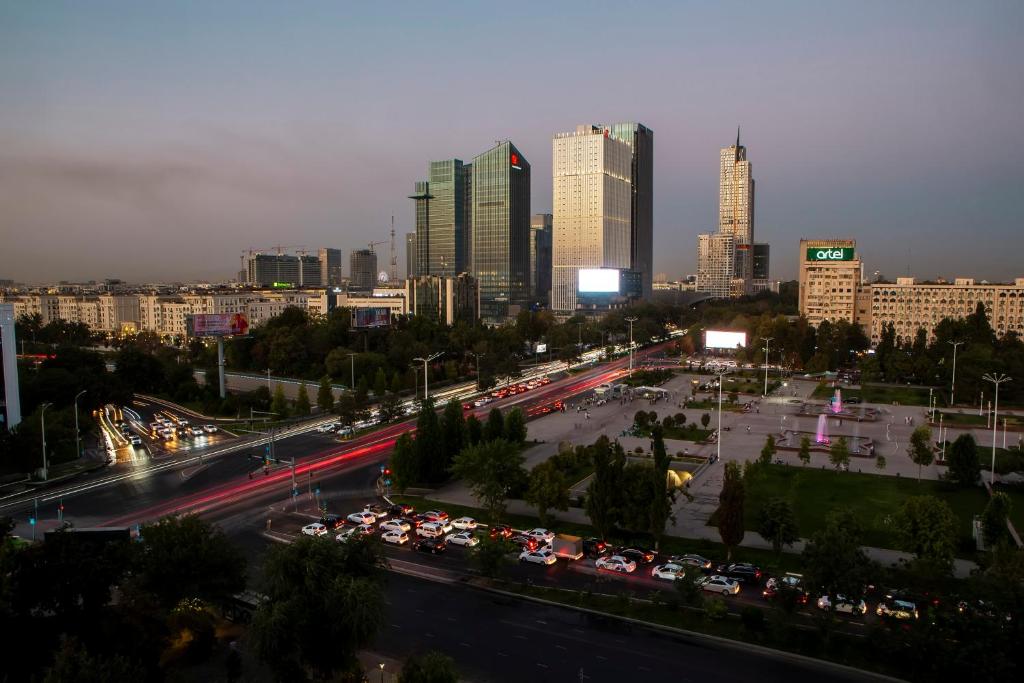 Γενική άποψη της πόλης Τασκένδη ή θέα της πόλης από  αυτό το διαμέρισμα