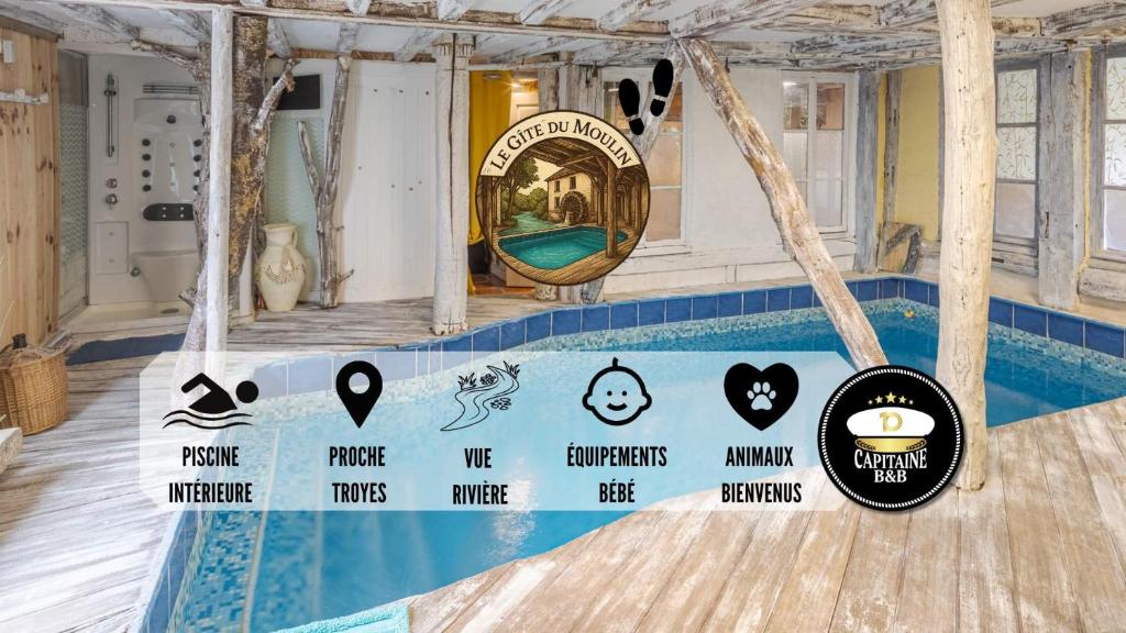 Φωτογραφία από το άλμπουμ του Le Gîte du Moulin - Piscine Intérieure σε Sainte-Maure