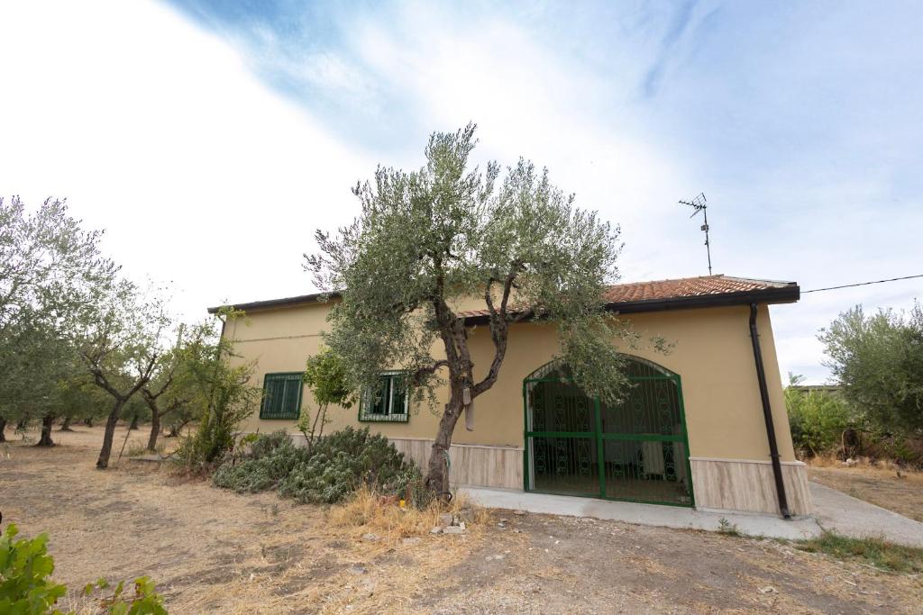 a small house with a tree in front of it at BAsicNature in Lavello