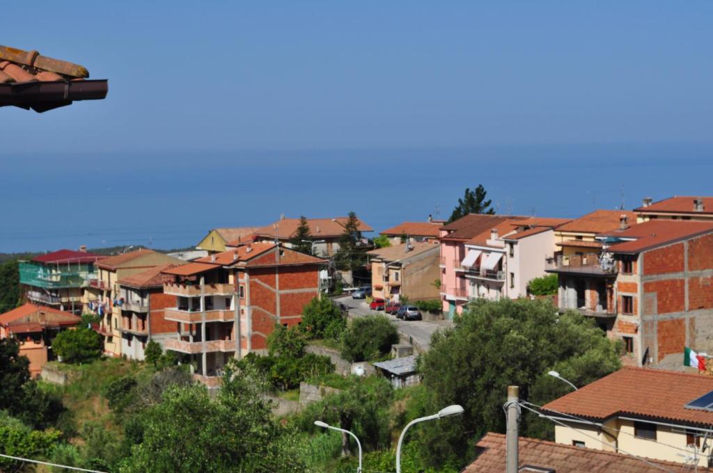 a view of a city with houses and a street at Vacanze Da Annalisa in Centola