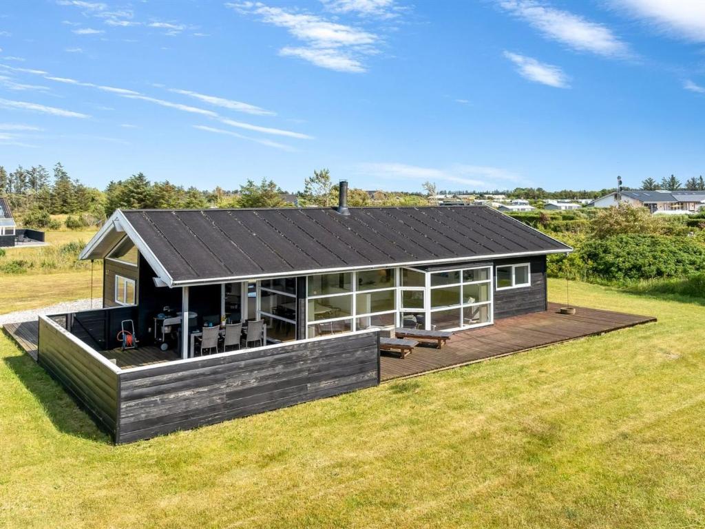 Bygningen som feriehuset ligger i