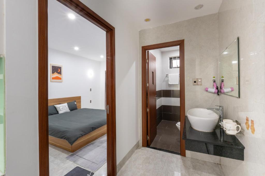Koupelna v ubytování Nắng Homestay Đà Nẵng