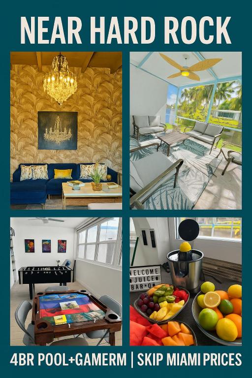 Φωτογραφία από το άλμπουμ του 4bdrm Waterfront salt water Pool home with Outdoor theater Game Rm Make up vanities in every room Perfect for Game days and concerts trips to Miami Hard rock stadium and hotel 15 mins away σε Miramar