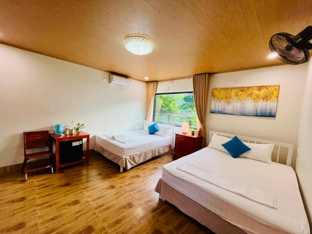 Phong Nha An An Homestay - Habitación Familiar Con Vista Al Jardín