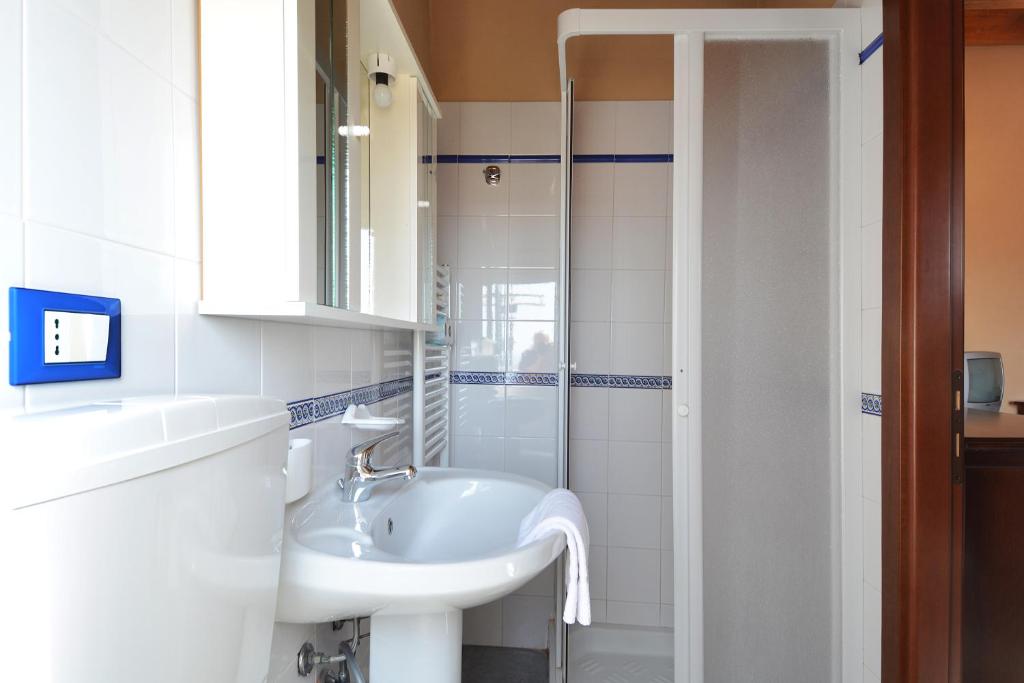 Koupelna v ubytování B&B La Castellana