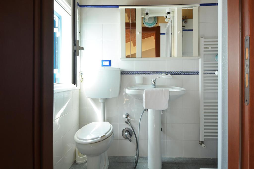 Koupelna v ubytování B&B La Castellana