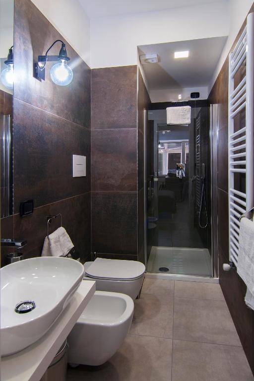 Koupelna v ubytování Relais Castel Nuovo