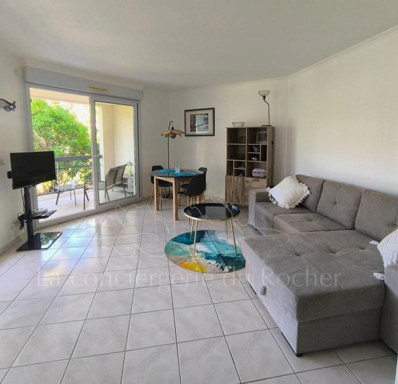 Posezení v ubytování La Pilatine sublime appartement 2 personnes mer à pied