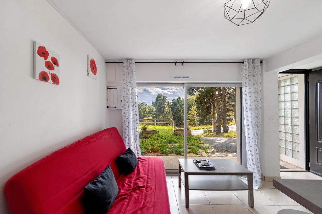 Χώρος καθιστικού στο Appartement Cosy À Font Romeu