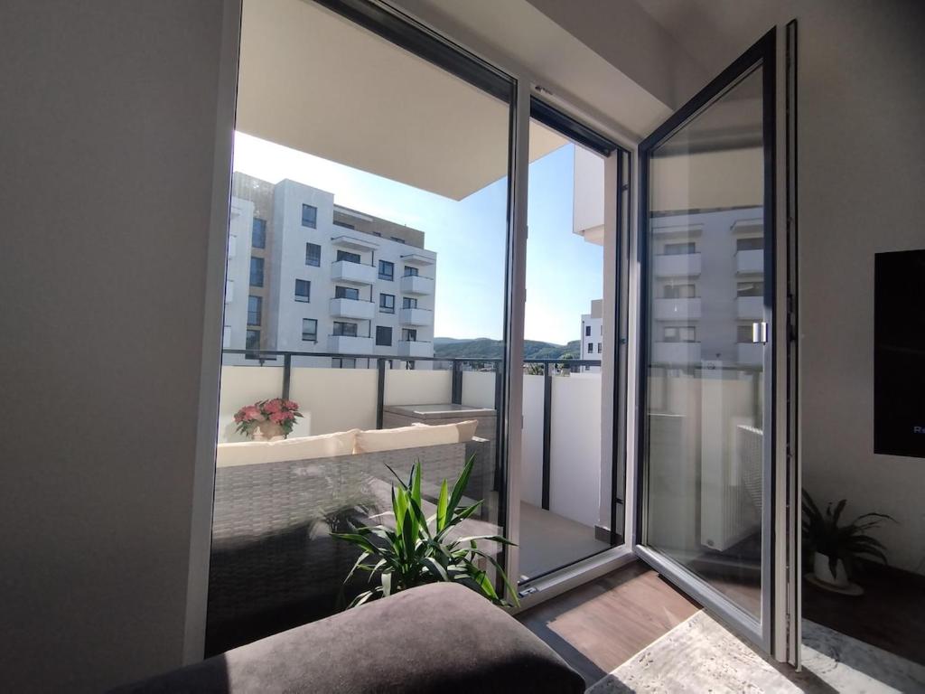 Balkón nebo terasa v ubytování Muška apartment