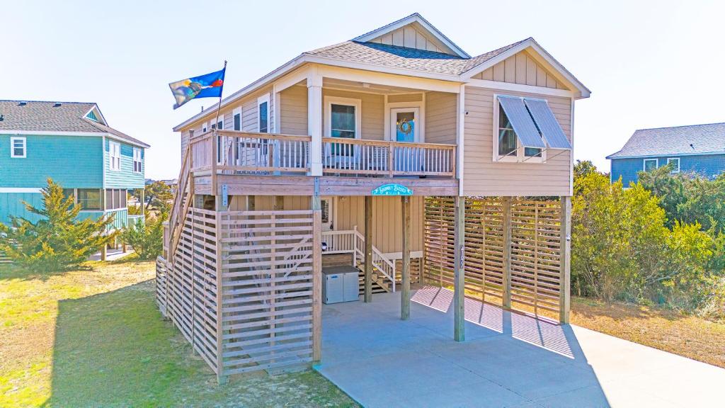 a tiny house with a staircase up to it at 8430 - It Was All A Dream in Avon
