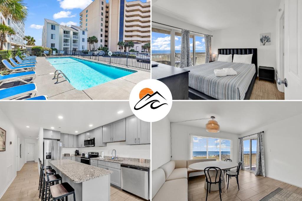 un collage de fotos de un apartamento en SHV B2: The Waypoint, en Myrtle Beach