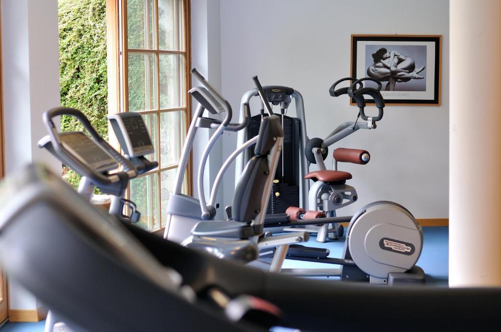 Fitness centrum a/nebo fitness zařízení v ubytování Vitalhotel Dosses