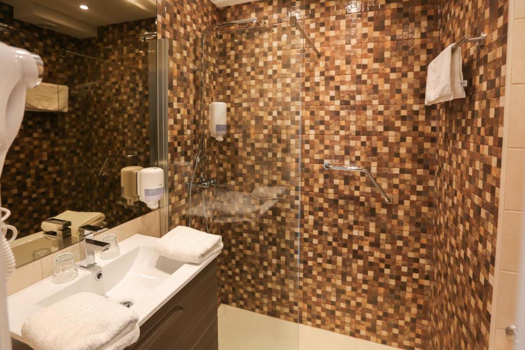Koupelna v ubytování Hotel De Zeebries