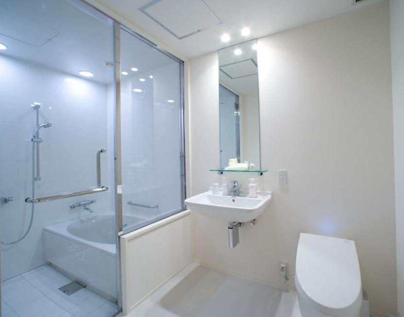 Koupelna v ubytování Hotel Bestland